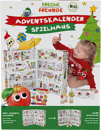Adventskalender Kinder Spielhaus 2024 Freche Freunde