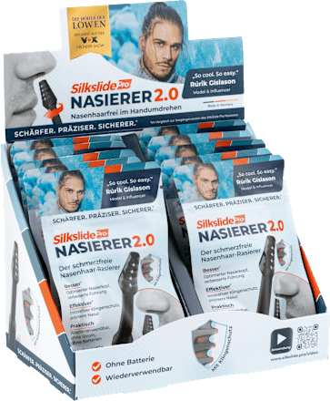 Gesichtshaarentferner, Nasierer anthrazit (8 cm) SilkslidePro