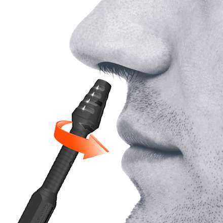 Gesichtshaarentferner, Nasierer anthrazit (8 cm) SilkslidePro
