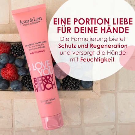 Handcreme berry much intensiv mit Vitamin E Jean&Len