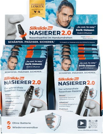 Gesichtshaarentferner, Nasierer anthrazit (8 cm) SilkslidePro