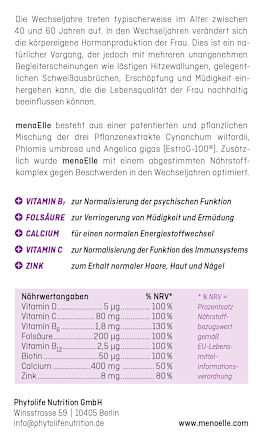 Estro-G100 Extrakt + Vitamine + Mineralien Tabletten 60 St Menoelle