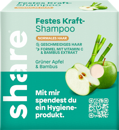 Festes Shampoo Grüner Apfel & Bambus share