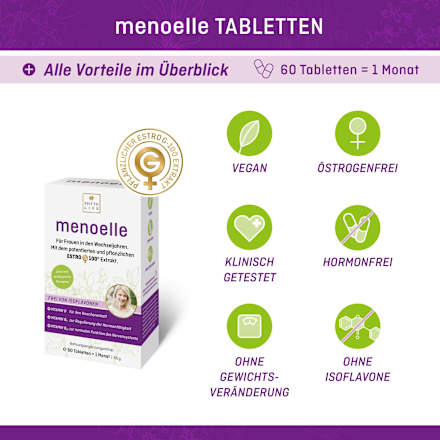 Estro-G100 Extrakt + Vitamine + Mineralien Tabletten 60 St Menoelle