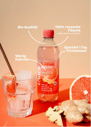 Erfrischungsgetränk, Pink Grapefruit & Ingwer share
