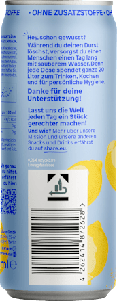 Erfrischungsgetränk, Spritzer Zitrone share