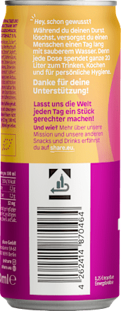 Erfrischungsgetränk, Koffein Drink Beere & Acai share