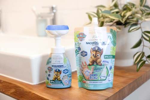 Detské penové mydlo Paw Patrol - modré Mabyen