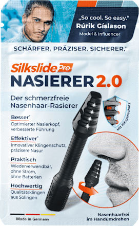 Gesichtshaarentferner, Nasierer anthrazit (8 cm) SilkslidePro