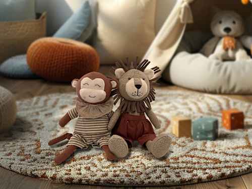 Puppe aus Stoff, Löwe (30 cm) Dekorieren & Einrichten