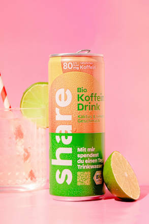 Erfrischungsgetränk, Koffein Drink Kaktus & Limette share