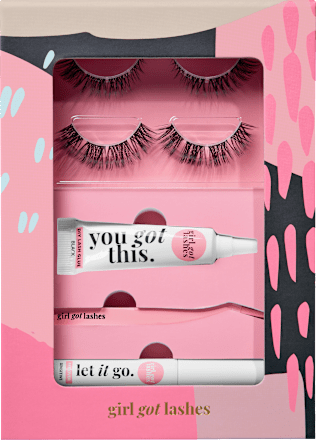 Künstliche Wimpern Starterset mit Wimpernkleber, Remover & Applikator GirlGotLashes