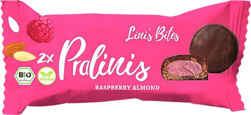 Schokolade Pralinis Raspberry Almond Lini's Bites