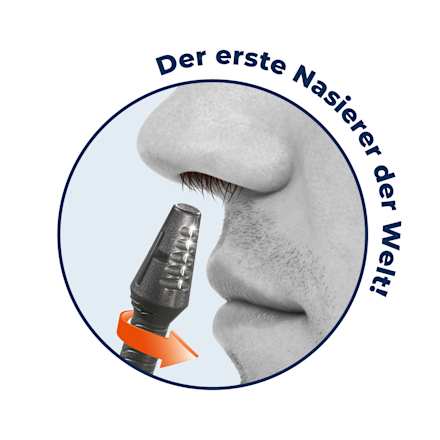 Gesichtshaarentferner, Nasierer 8 cm anthrazit SilkslidePro
