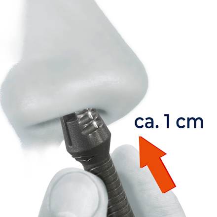 Gesichtshaarentferner, Nasierer 8 cm anthrazit SilkslidePro
