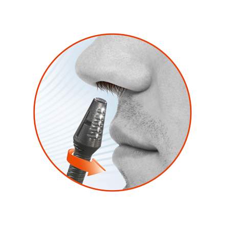 Gesichtshaarentferner, Nasierer 8 cm anthrazit SilkslidePro