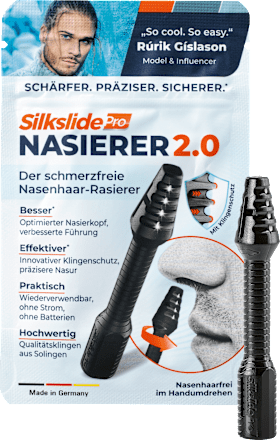 Gesichtshaarentferner, Nasierer anthrazit (8 cm) SilkslidePro