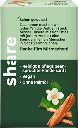 Seifenstück Sandelholz & Jasmin share