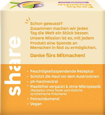 Festes Duschgel Maracuja & Weißer Tee share