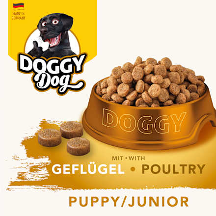 Trockenfutter Hund Welpe mit Geflügel, Junior DoggyDog