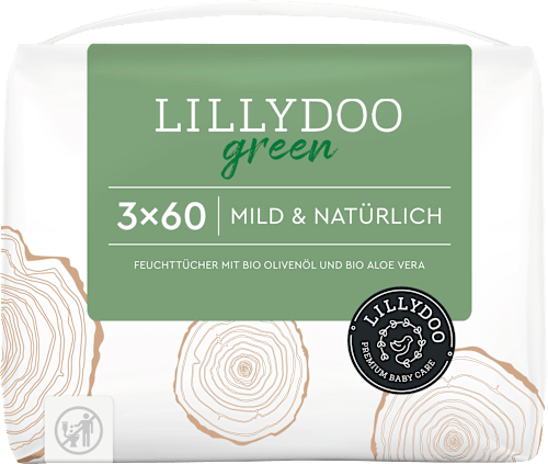 Feuchttücher nature Lillydoo green