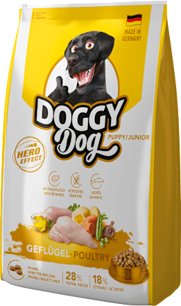 Trockenfutter Hund Welpe mit Geflügel, Junior DoggyDog
