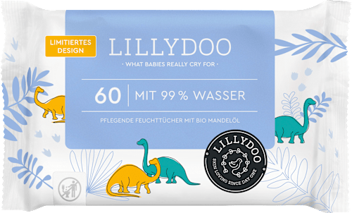 Feuchttücher mit 99% Wasser LILLYDOO