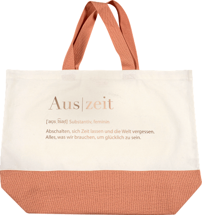 Strand-/Badetasche "Auszeit", metallic Definition Vito & Joe