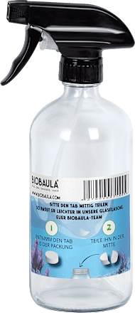 Glasflasche mit Sprühkopf BIOBAULA