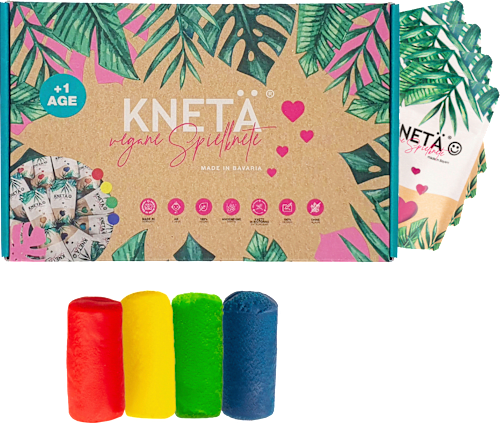 Vegane Spielknete 4er-Set KNETÄ