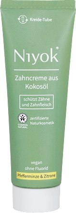 Zahncreme aus Kokosöl Pfefferminze & Zitrone Niyok®