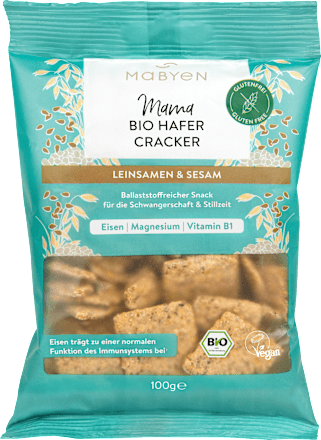 Cracker Mama Hafer Leinsamen & Sesam  Mabyen