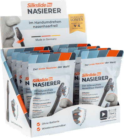 Gesichtshaarentferner, Nasierer 8 cm anthrazit SilkslidePro