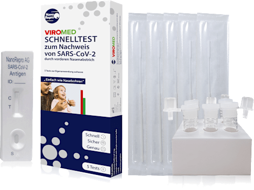 Corona Selbsttest VIROMED Schnelltest zum Nachweis von SARS-CoV-2 NanoRepro