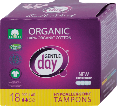 Hypoalergénne tampóny Organic Regular GentleDay