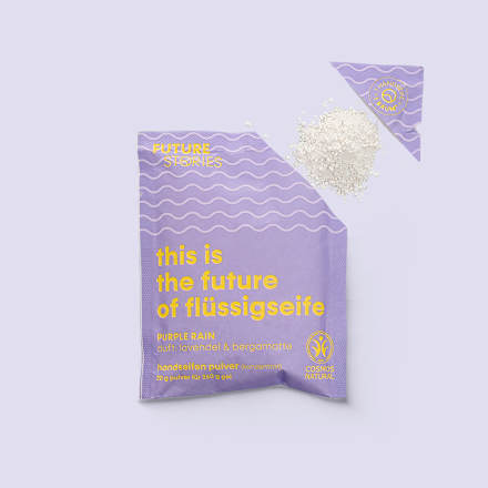 Handseifenpulver Purple Rain - Lavendel & Bergamotte Future Stories