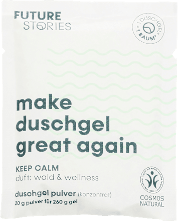 Duschgelpulver  Keep Calm - Wald & Wellness Future Stories