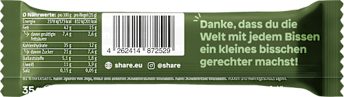 Nussriegel, Schoko Haselnuss Karamell share
