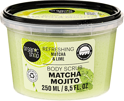 Frissítő testradír "Matcha Mojito" organic shop