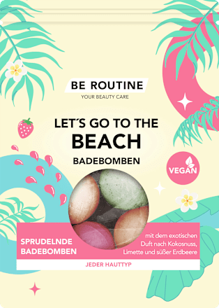 Badebomben let´s go to the beach (6x50 g) BE ROUTINE