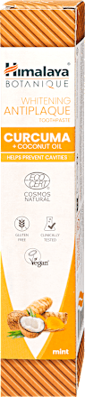 Kurkumás fehérítő és lepedékeltávolító fogkrém kókuszolajjal Himalaya