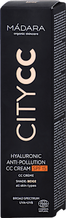 CC krém City CC Hyaluronic Anti-Polution s OF 15 - beige MÁDARA organic skincare