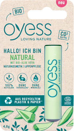 Lippenpflege Natural Aloe Vera oyess