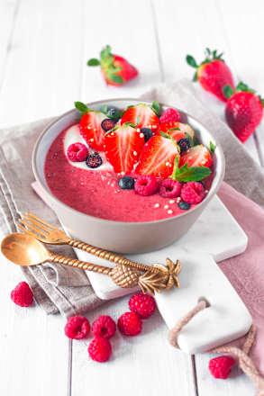 Smoothie Bowl Pulver Alice im Beerenland, Erdbeere Açaíbeere oatsome