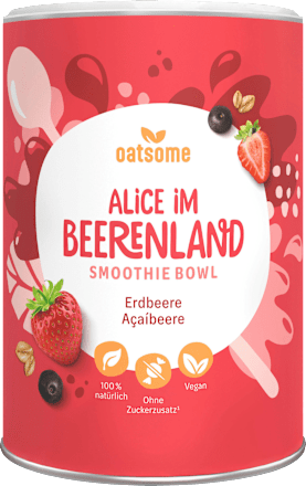 Smoothie Bowl Pulver Alice im Beerenland, Erdbeere Açaíbeere oatsome