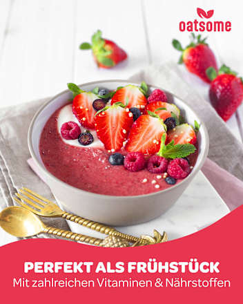 Smoothie Bowl Pulver Alice im Beerenland, Erdbeere Açaíbeere oatsome