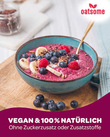 Smoothie Bowl Pulver, Blaubeere Himbeere "Benjamin Blaubeer" oatsome