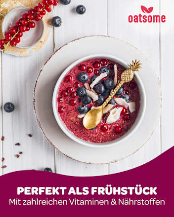 Smoothie Bowl Pulver, Blaubeere Himbeere "Benjamin Blaubeer" oatsome