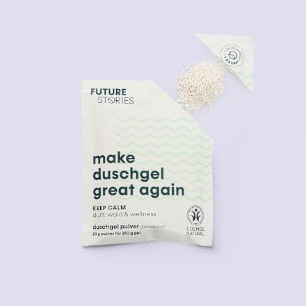 Duschgelpulver  Keep Calm - Wald & Wellness Future Stories