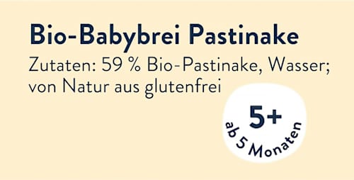 Gemüse Pastinake ab dem 5. Monat Sprösslinge